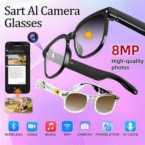 TryRater AI Smart Camera Glasses